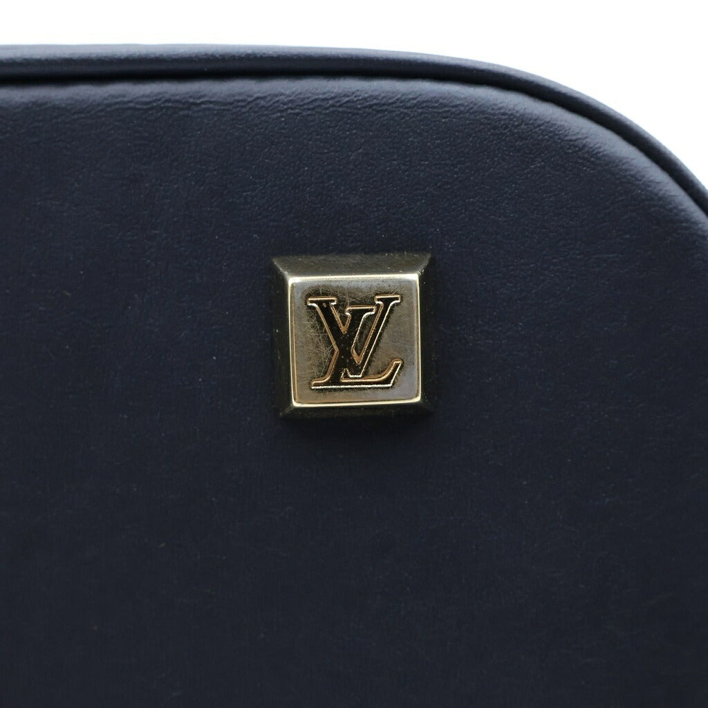 LOUIS VUITTON(ルイヴィトン) モノグラム ミニ アルマ ロン ハンドバッグ ブラック×ベージュ レザー×キャンバス M92205 ゴールド金具