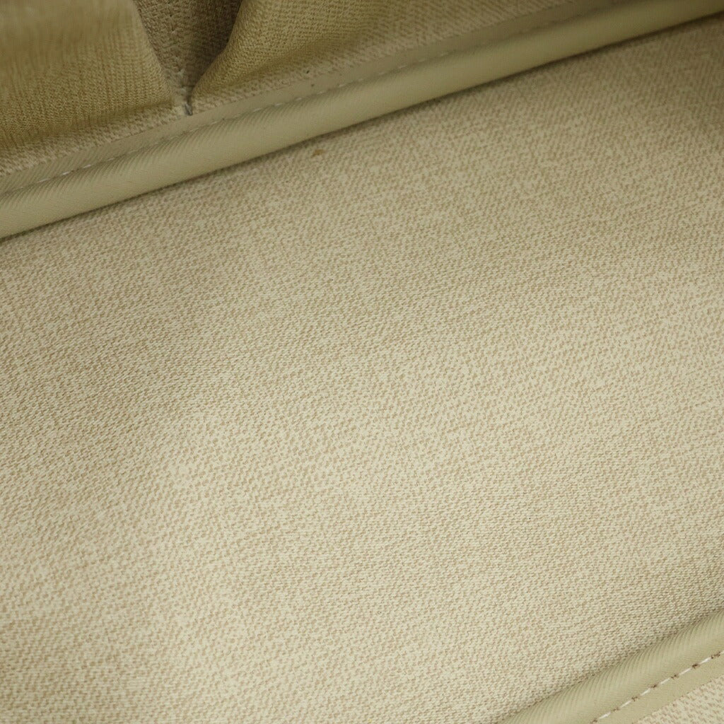 LOUIS VUITTON(ルイヴィトン) モノグラム ドーヴィル ハンドバッグ ブラウン レザー×PVC M47270 ゴールド金具