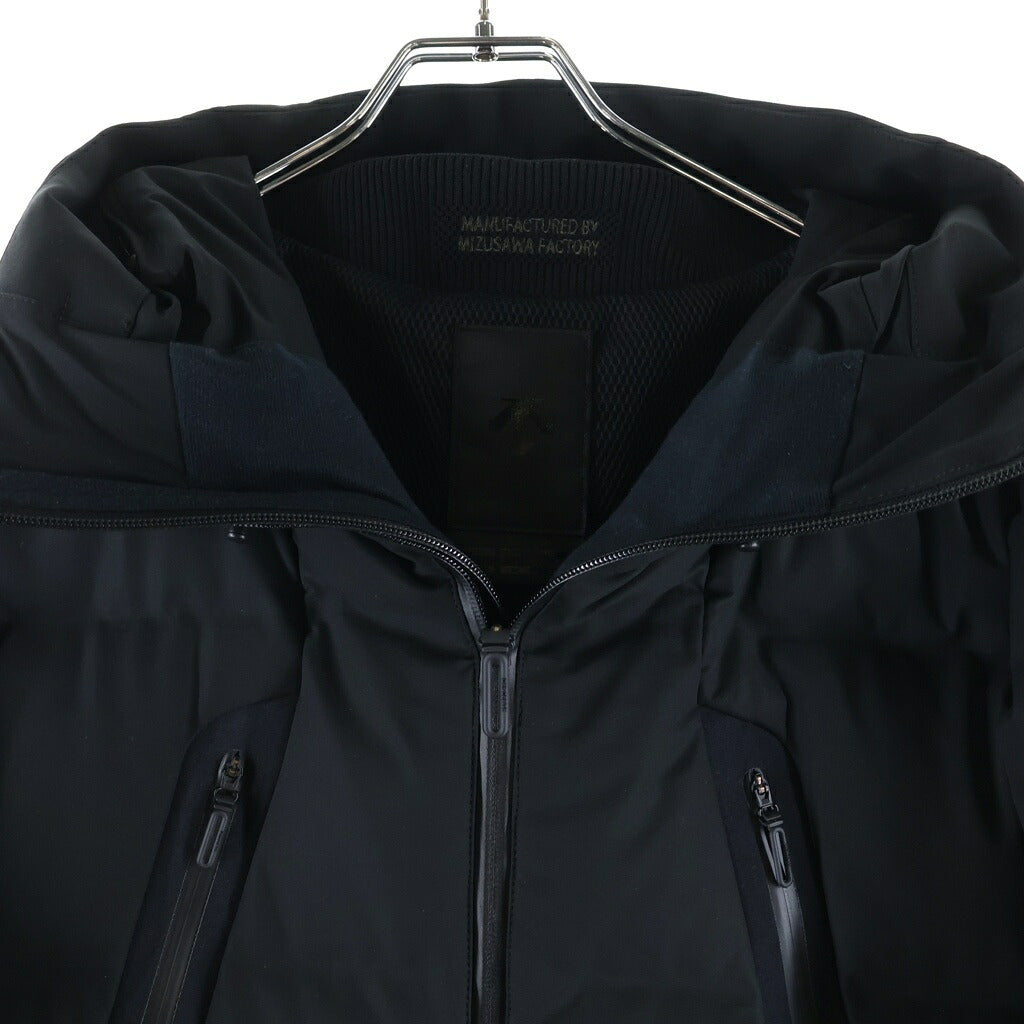 DESCENTE(デサント) 水沢 ダウンジャケット マウンテニア アウター ジップアップ ブラック DAMWGK30U