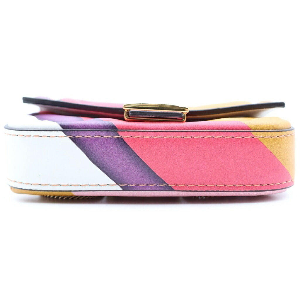 FENDI(フェンディ) ナノバゲット チェーンショルダーバッグ ミニバッグ 小物入れ マルチカラー 7AR844 ゴールド金具