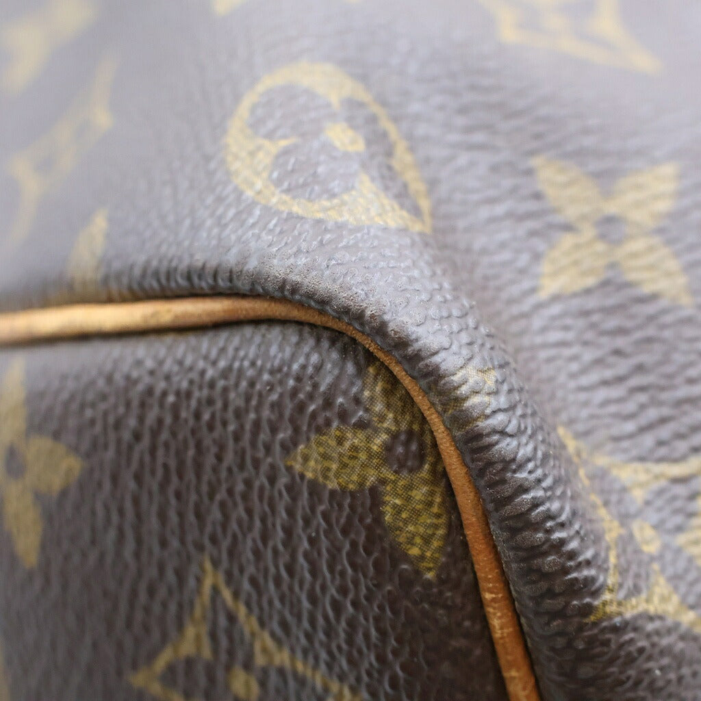 LOUIS VUITTON(ルイヴィトン) モノグラム キーポル50 ボストンバッグ ハンドバッグ トラベルバッグ ブラウン レザー×PVC M41426 ゴールド金具