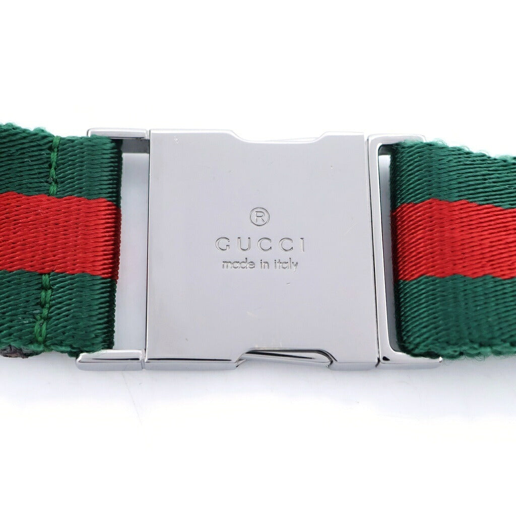 GUCCI(グッチ) GGキャンバス ウエストバッグ ショルダーバッグ ベージュ ブラウン キャンバス×レザー 28566 シルバー金具