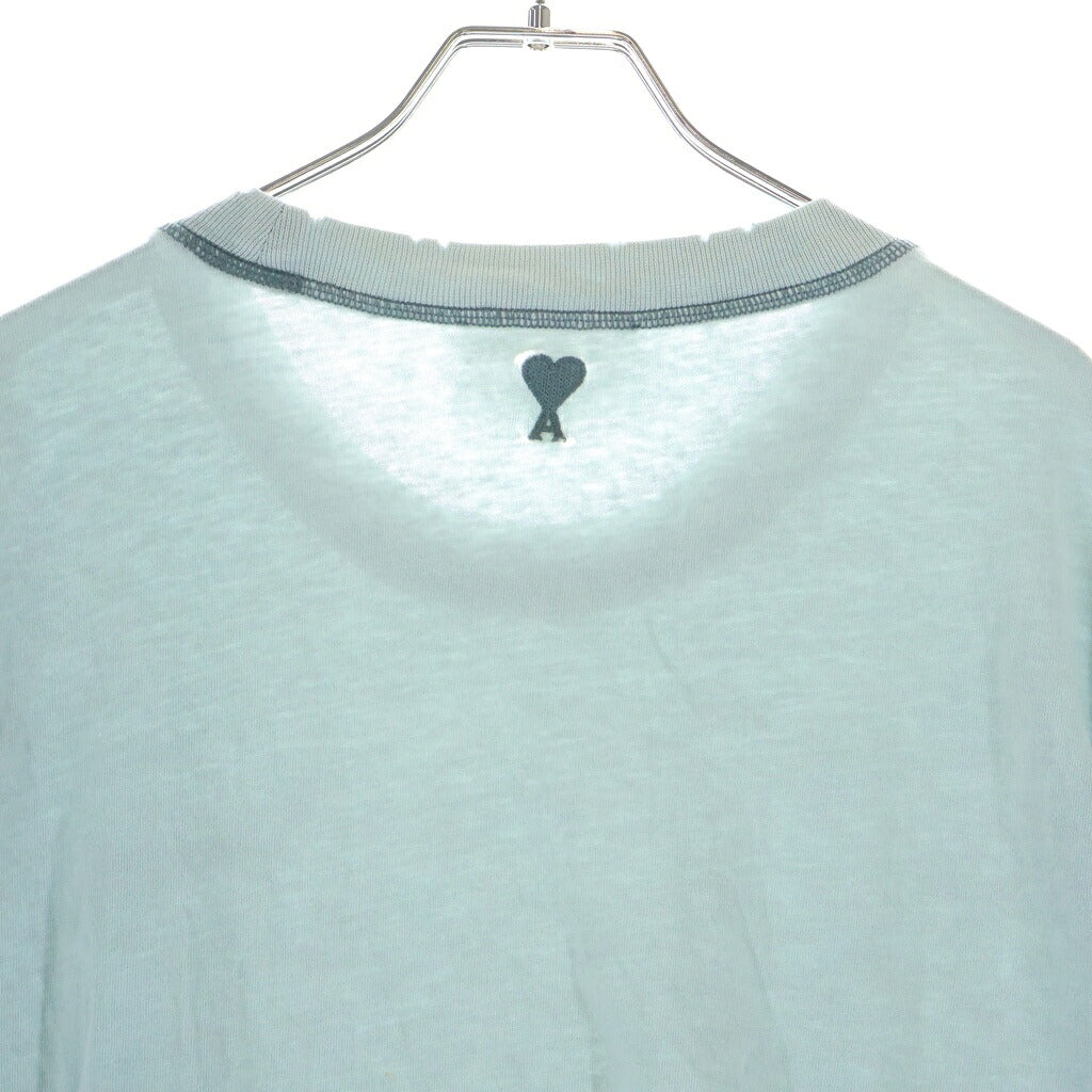 ami paris(アミパリス) ami alexandre mattiussi Tシャツ 半袖 カットソー コットン グレーブルー