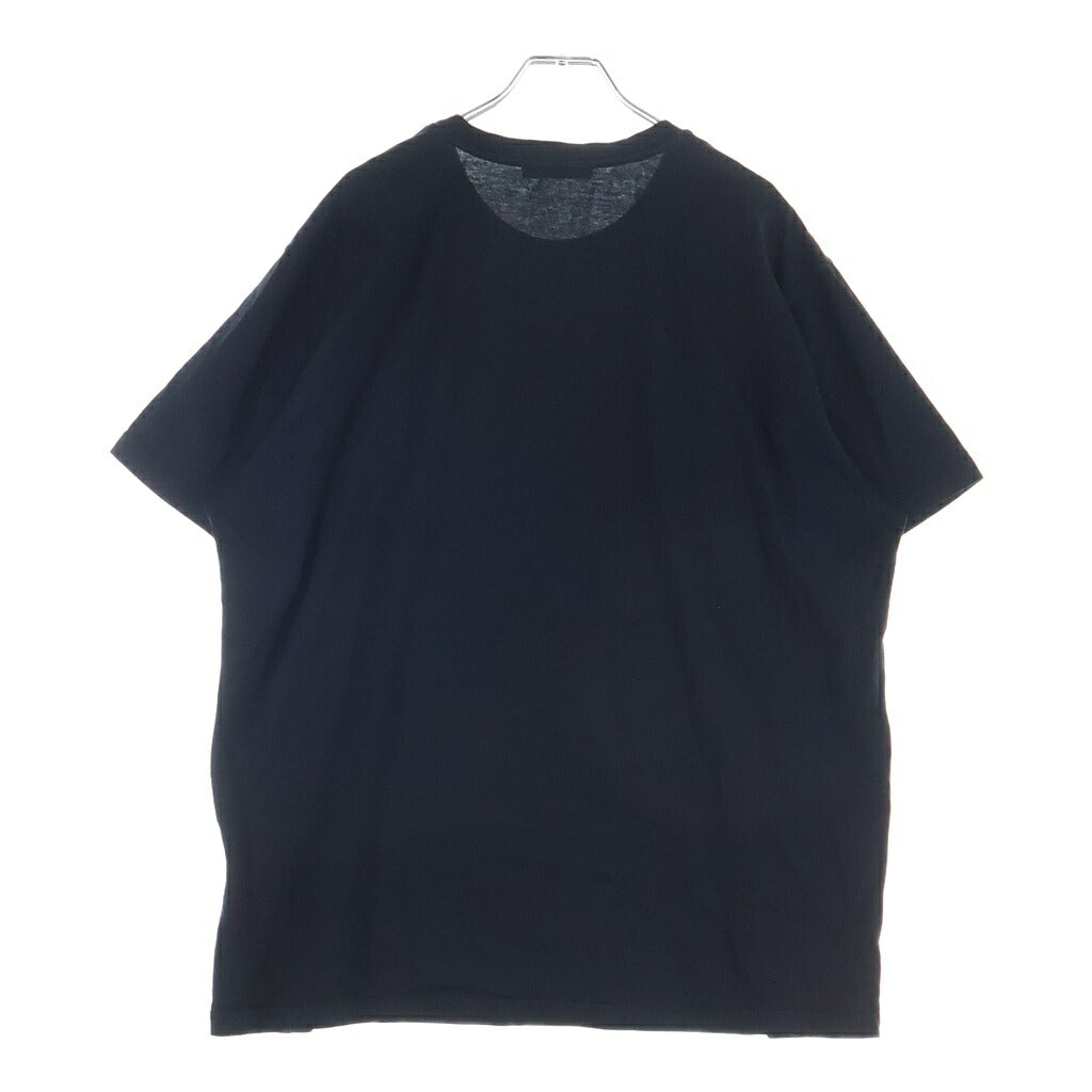 GIVENCHY(ジバンシィ) フローラル ロゴプリント クルーネック 半袖Tシャツ カットソー ブラック