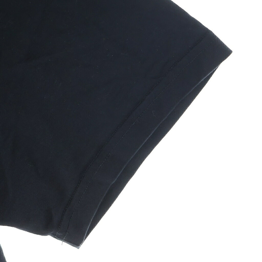 GIVENCHY(ジバンシィ) フローラル ロゴプリント クルーネック 半袖Tシャツ カットソー ブラック