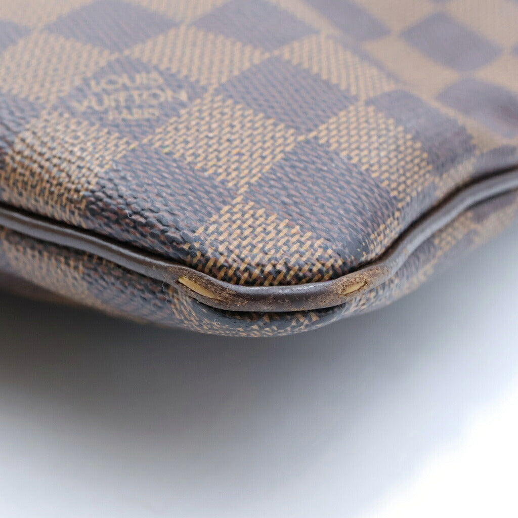 LOUIS VUITTON(ルイヴィトン) ダミエ ポシェット・プラット・ブルックリン ショルダーバッグ ブラウン PVC N41100 ブラウン金具
