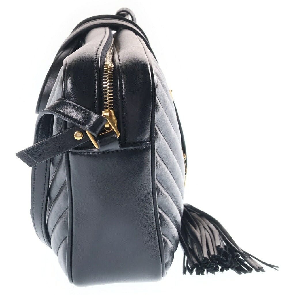 SAINT LAURENT PARIS(サンローランパリ) ルーカメラショルダーバッグ ブラック レザー ARS520534 ゴールド金具