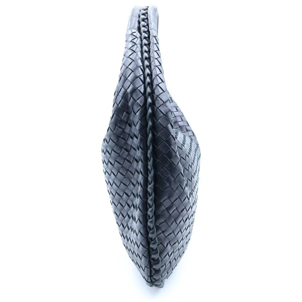 BOTTEGA VENETA(ボッテガヴェネタ) イントレチャート ホーボー ハンドバッグ ワンショルダーバッグ ブラック レザー 232499