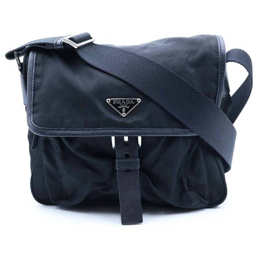 PRADA(プラダ) トライアングルロゴ ショルダーバッグ ブラック ナイロン BT8994