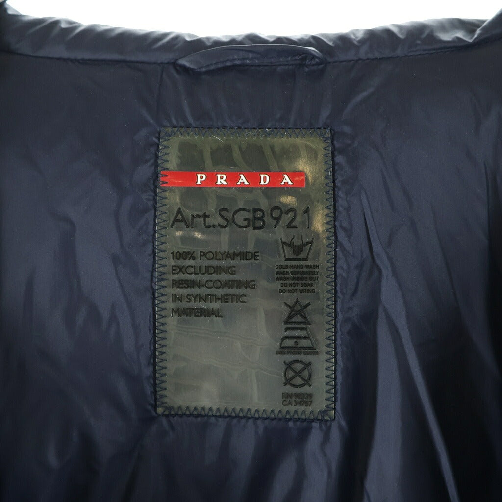 PRADA(プラダ) 16年 ダウンジャケット アウター ナイロン ネイビー RN98339