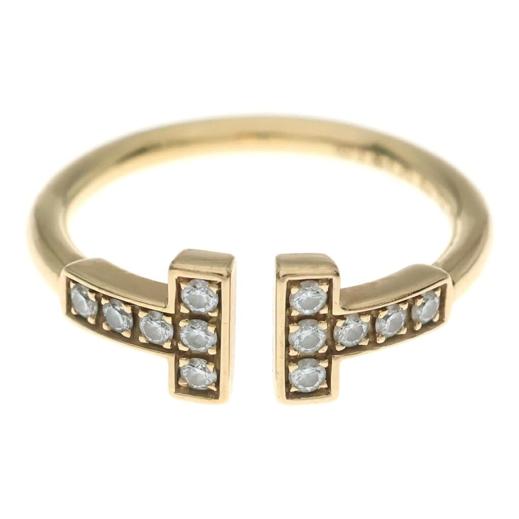 TIFFANY & Co.(ティファニー) Tワイヤー ダイヤリング ピンクゴールド Au750PG