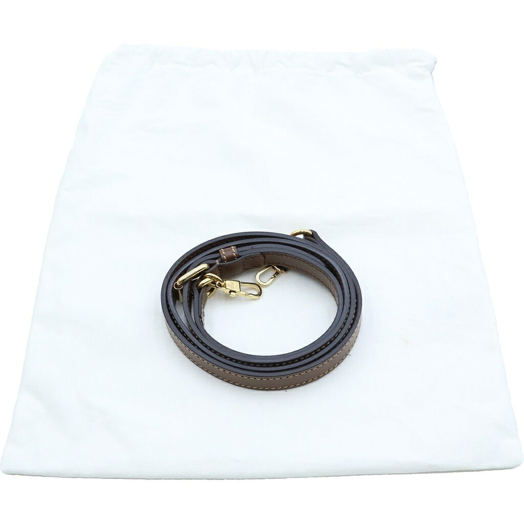 GUCCI(グッチ) インターロッキングG 2WAYハンドバッグ ショルダーバッグ ブラウン×ベージュ レザー×PVC 671623 ゴールド金具