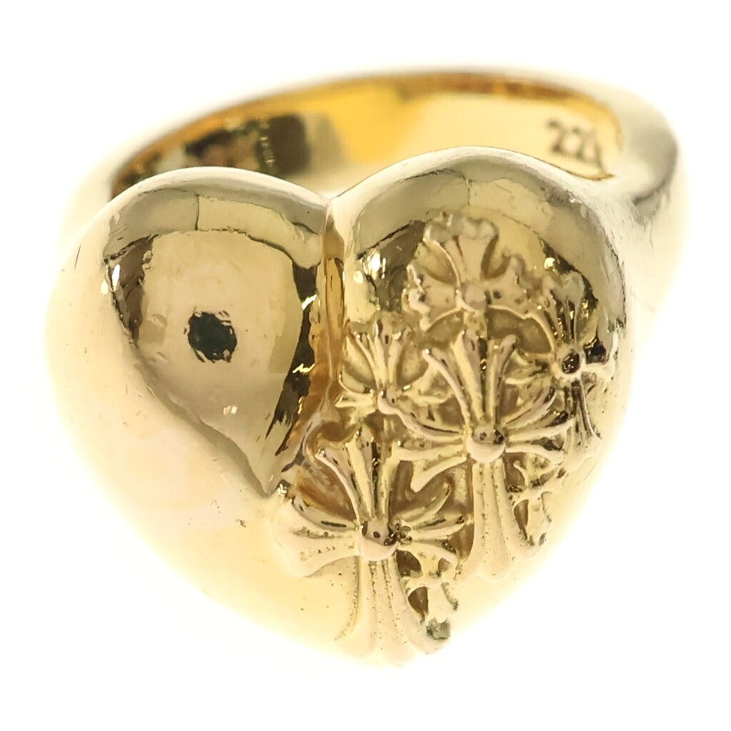 CHROME HEARTS(クロムハーツ) R.I.P HEART リング 指輪 22K ゴールド
