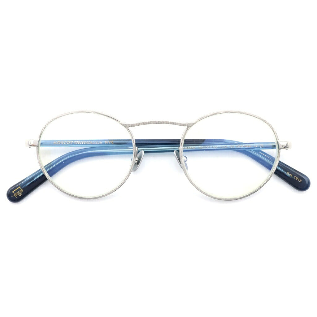 MOSCOT(モスコット) KANAKA カナカ メガネ アイウェア メタルフレーム シルバー/ブルー
