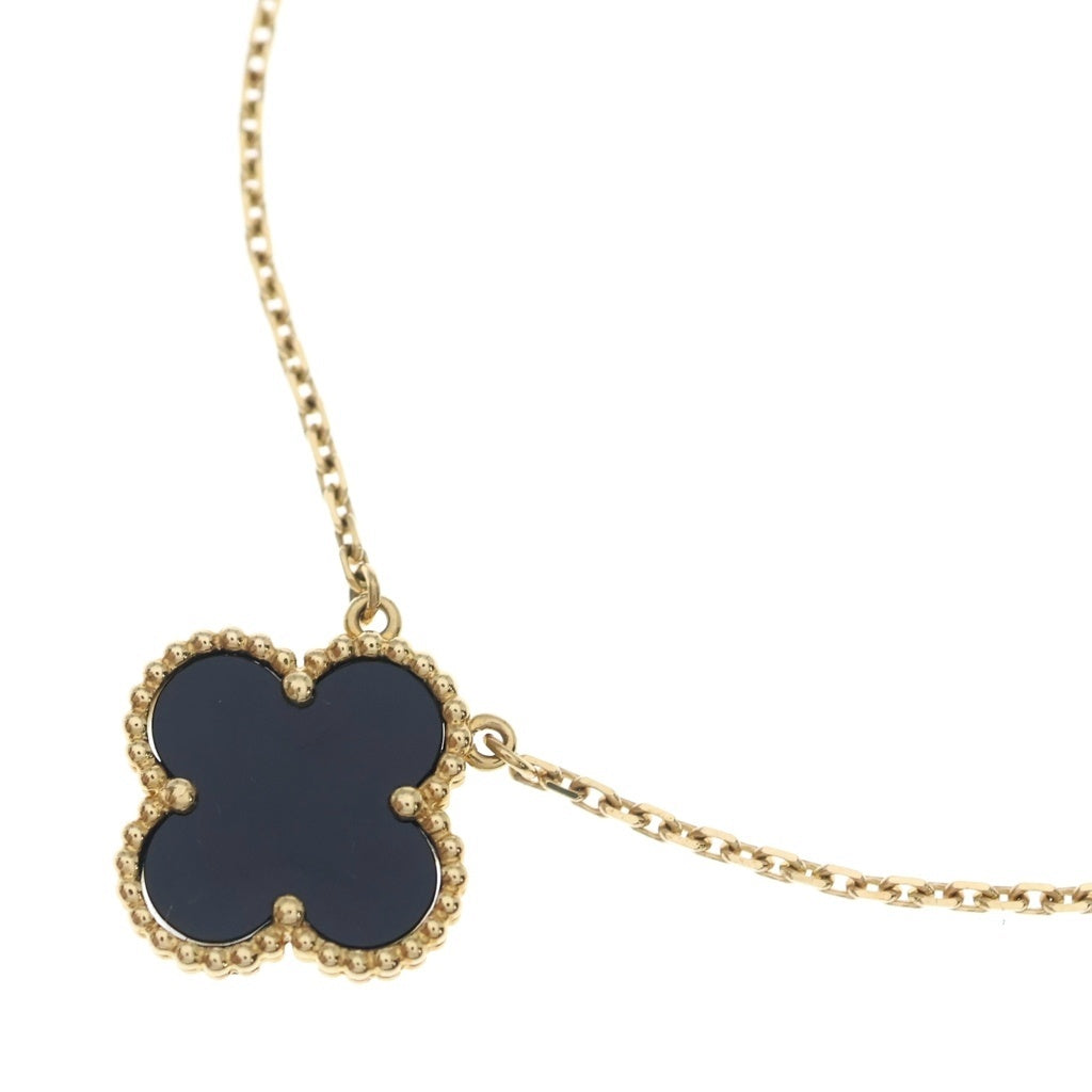 Van Cleef & Arpels(ヴァンクリーフアンドアーペル) ヴィンテージアルハンブラ ネックレス オニキス イエローゴールド 750YG VCARA45800