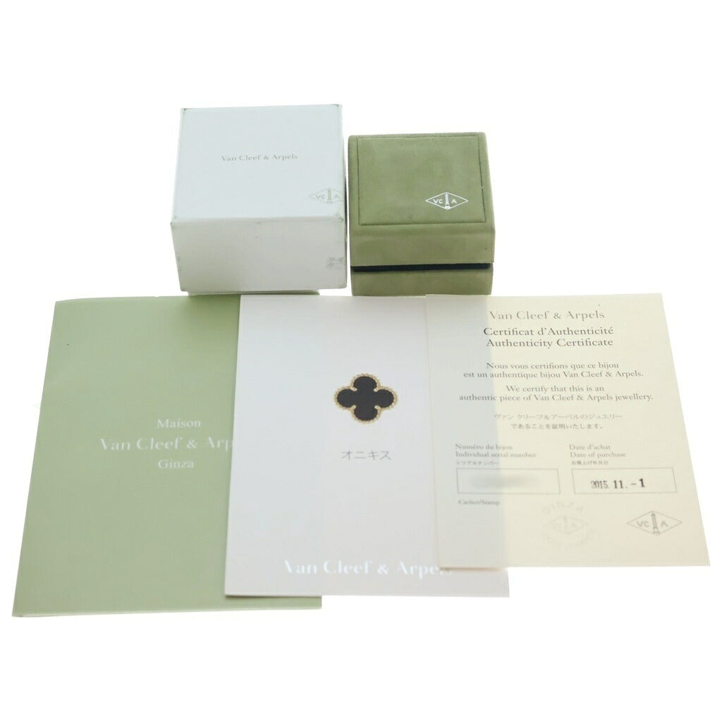 Van Cleef & Arpels(ヴァンクリーフアンドアーペル) ヴィンテージアルハンブラ ネックレス オニキス イエローゴールド 750YG VCARA45800