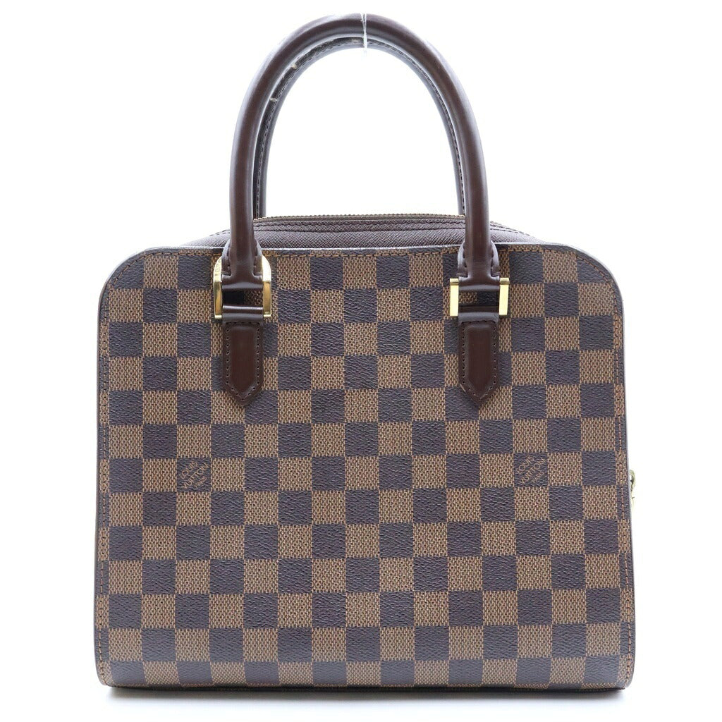 LOUIS VUITTON(ルイヴィトン) ダミエ トリアナ ハンドバッグ ブラウン PVC×レザー N51155