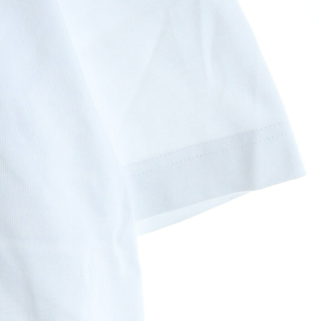 MONCLER(モンクレール) ロゴプリント 半袖カットソー Tシャツ コットン ホワイト L10918C00036