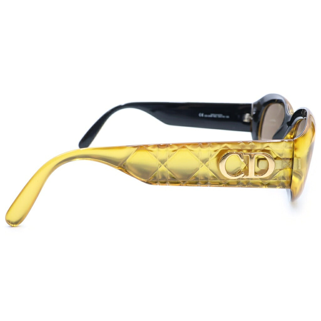 Christian Dior(クリスチャンディオール) サングラス カナージュ ヴィンテージ アイウェア CDロゴ イエロー/ブラック