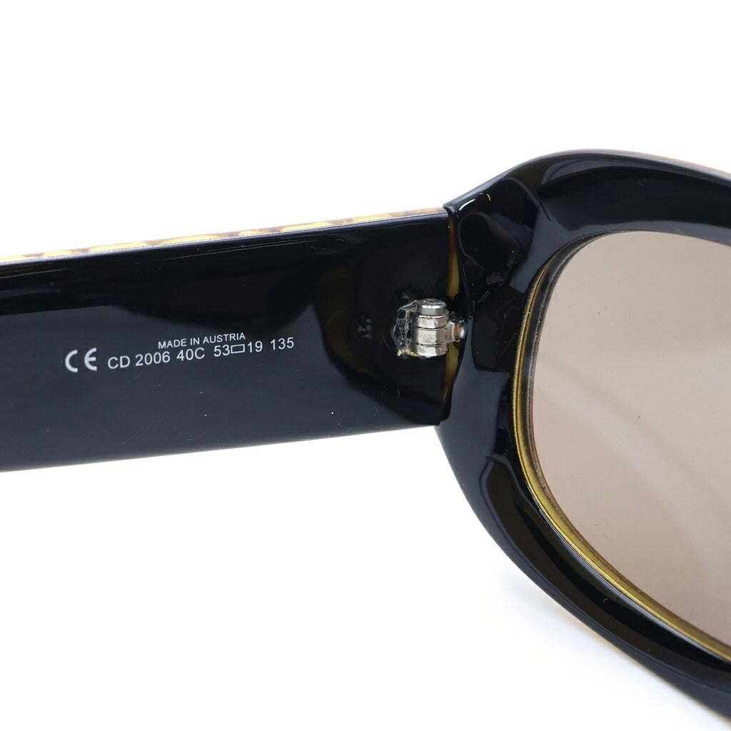Christian Dior(クリスチャンディオール) サングラス カナージュ ヴィンテージ アイウェア CDロゴ イエロー/ブラック