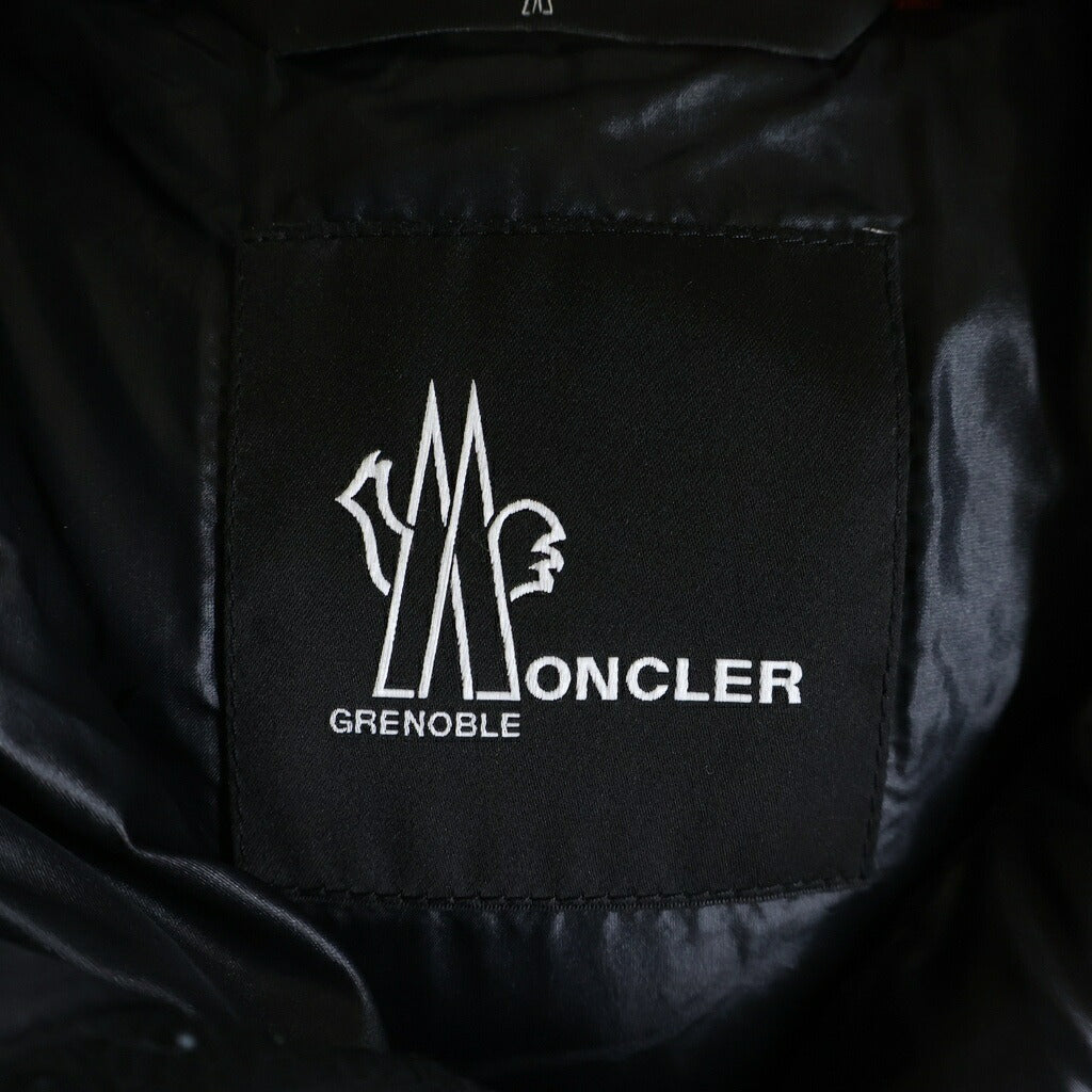 MONCLER GRENOBLE(モンクレールグルノーブル) 20AW CAMURAC カムラック ワッペンロゴ ジップアップ フーデッド ダウンジャケット ブラック F20971A50540