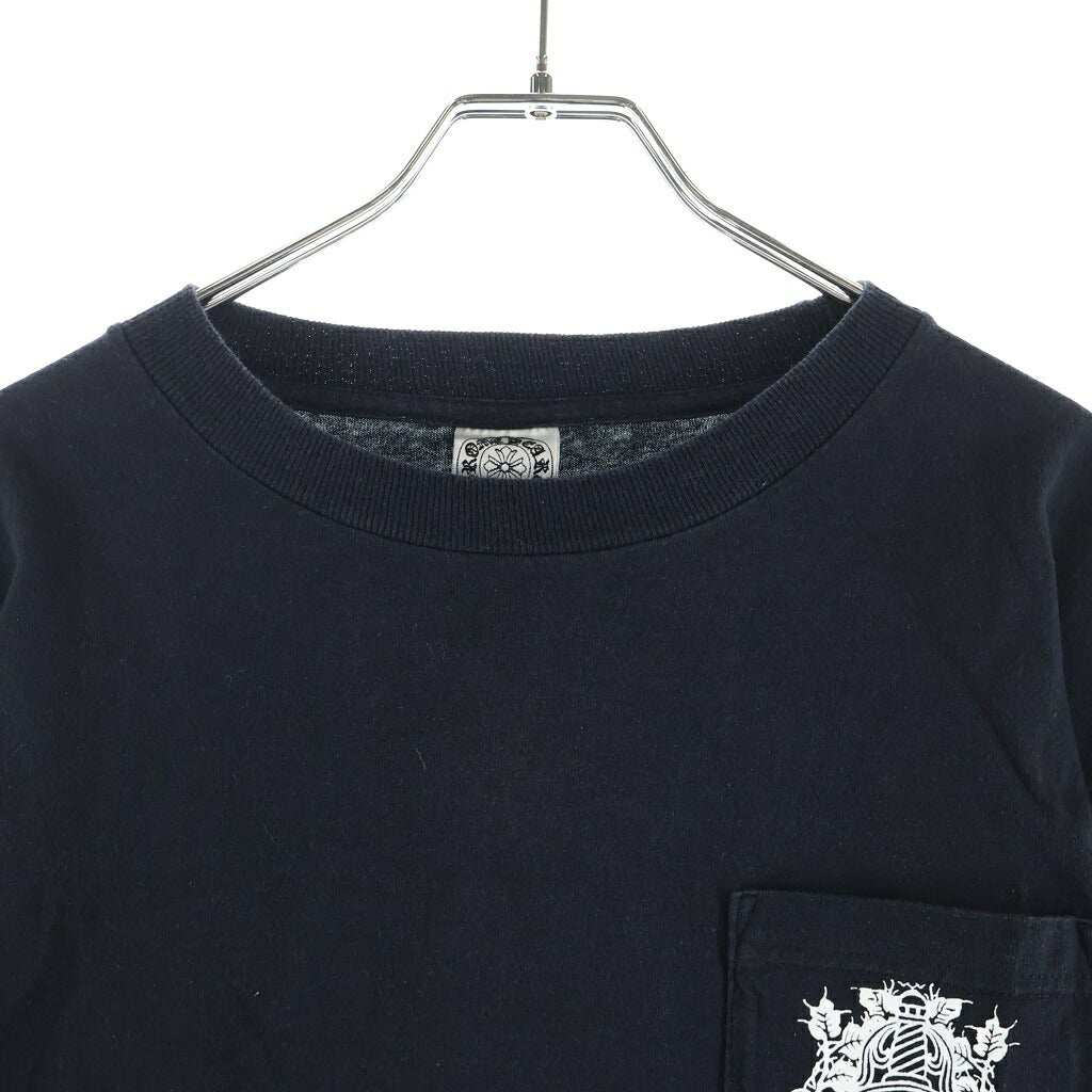 CHROME HEARTS(クロムハーツ) ヴァインダガー フローラルクロス ロングスリーブ 長袖Tシャツ カットソー ブラック