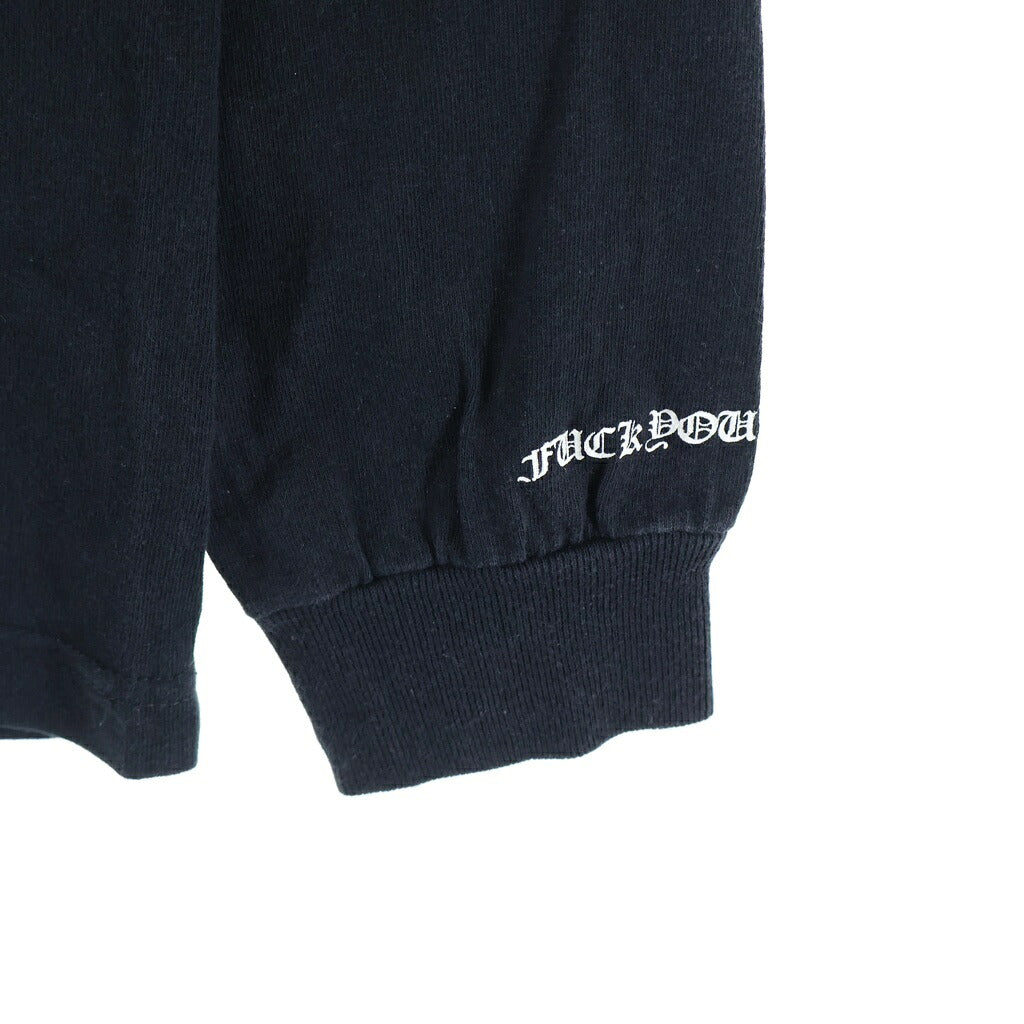 CHROME HEARTS(クロムハーツ) ヴァインダガー フローラルクロス ロングスリーブ 長袖Tシャツ カットソー ブラック