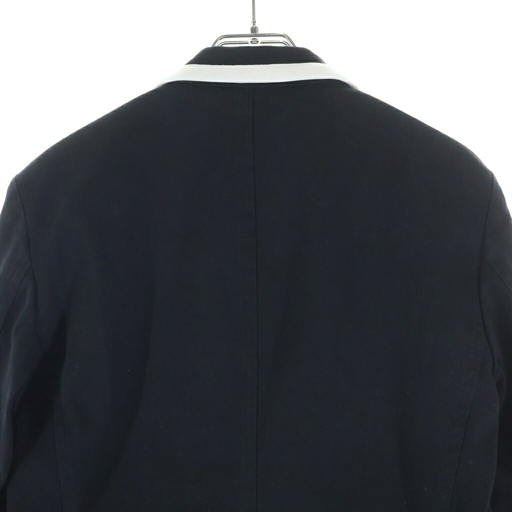 COMME des GARCONS HOMME PLUS(コムデギャルソンオムプリュス) 7分袖パイピング 2Bストレッチジャケットジャケットブラック/ホワイトPA-J096