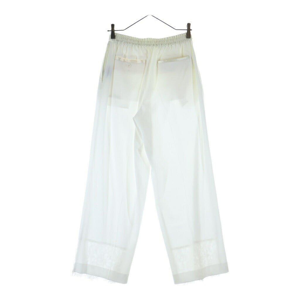 UNDERCOVER(アンダーカバー) 25SS レースデザイン イージーパンツ ホワイト レディース UP1D1-1507ー1
