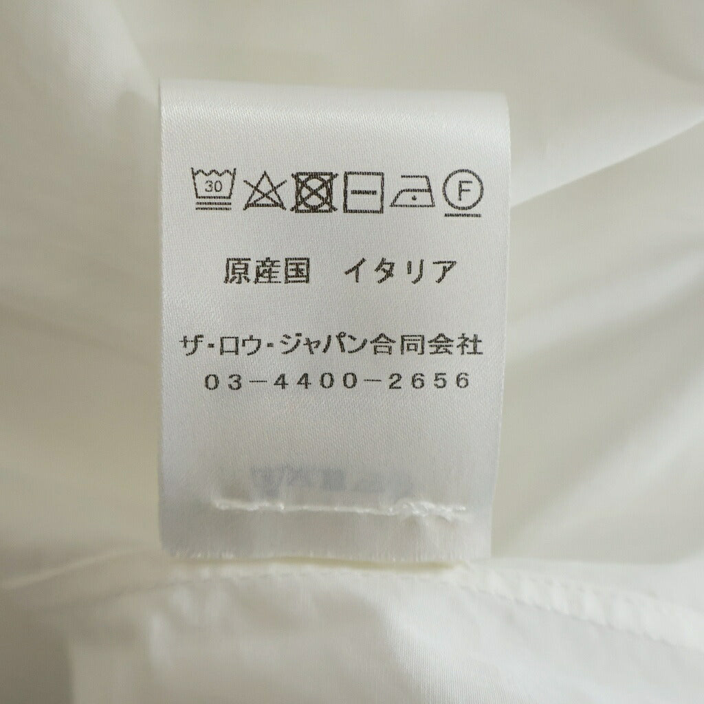 THE ROW(ザロウ) Maigret メグレポプリンシャツ ホワイト8313ーW2439
