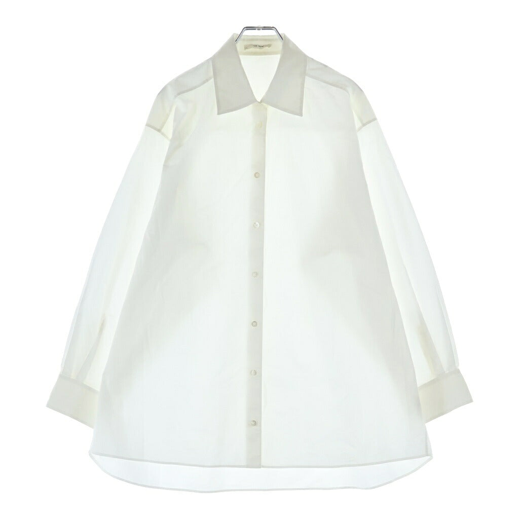 THE ROW(ザロウ) LUKASHIRTルカシャツ長袖シャツ ホワイト5648ーW2479
