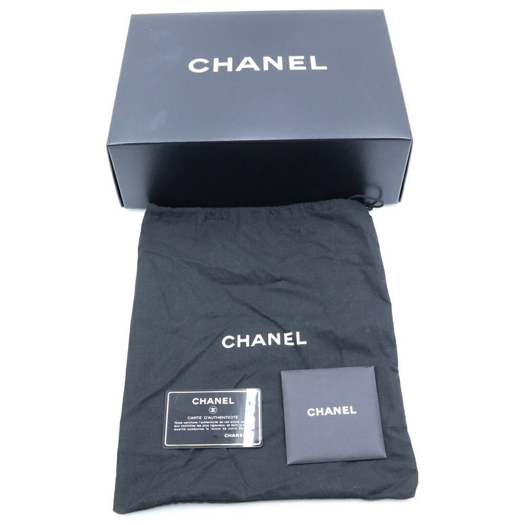CHANEL(シャネル) Vステッチ チェーンショルダーバッグ ハンドバッグ ブラック パテントレザー ゴールド金具 シール有 8番台