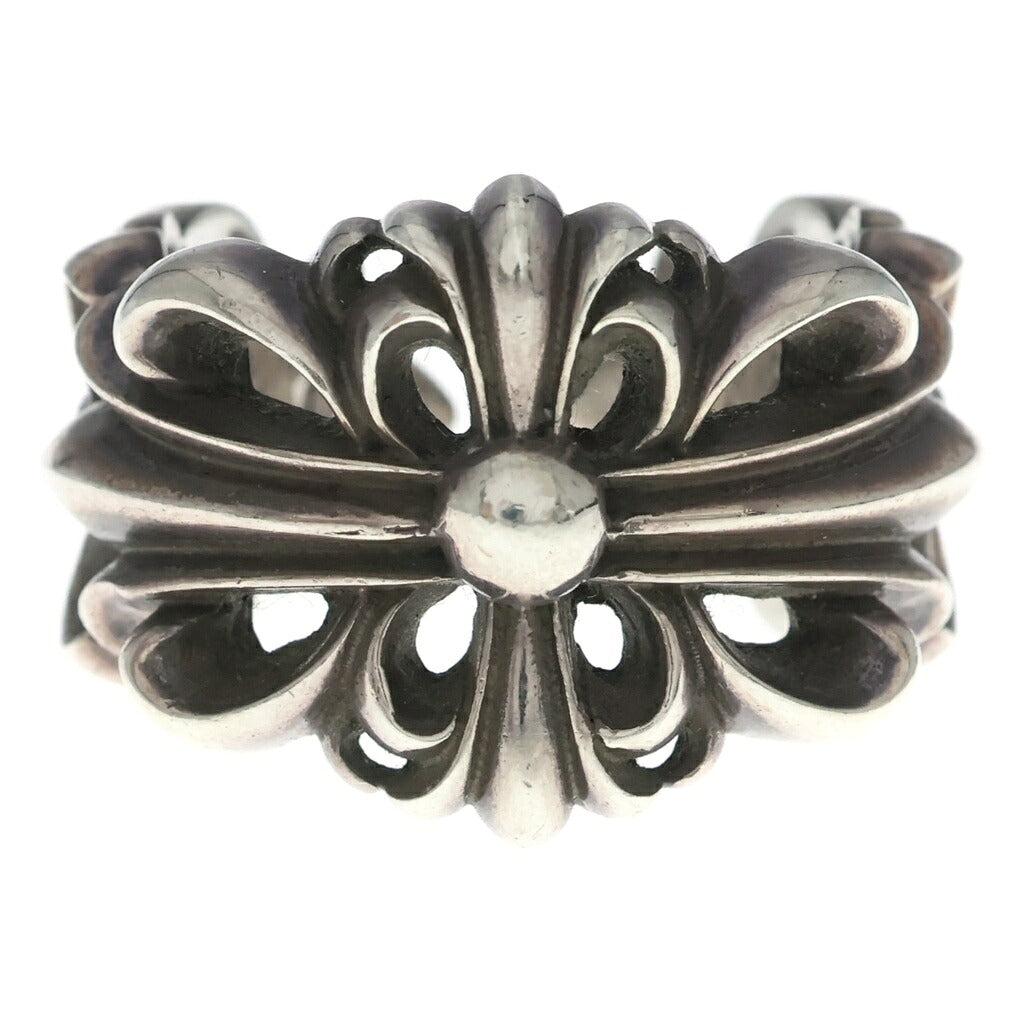 CHROME HEARTS(クロムハーツ) DBL FLRL CRS ダブルフローラルクロス リング シルバー BCA390 指輪
