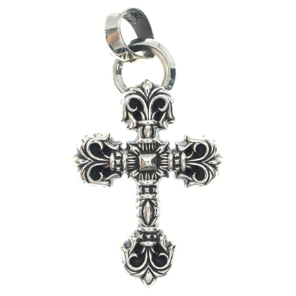 CHROME HEARTS(クロムハーツ) FILIG CROSS-XSM W BALE フィリグリークロスXSベイル wベイル ネックレストップ シルバー BCA262