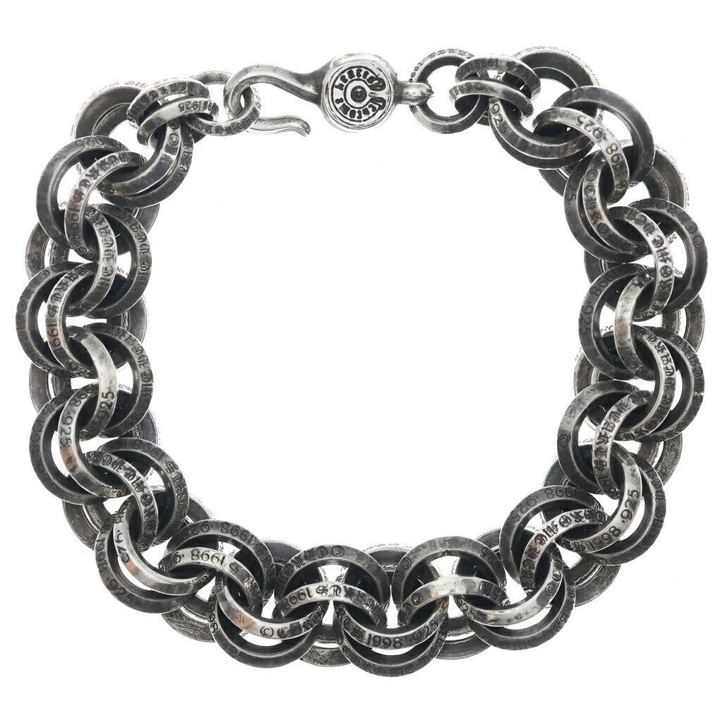 CHROME HEARTS(クロムハーツ) ダブルBリング ブレスレット シルバー SV925 BCA121