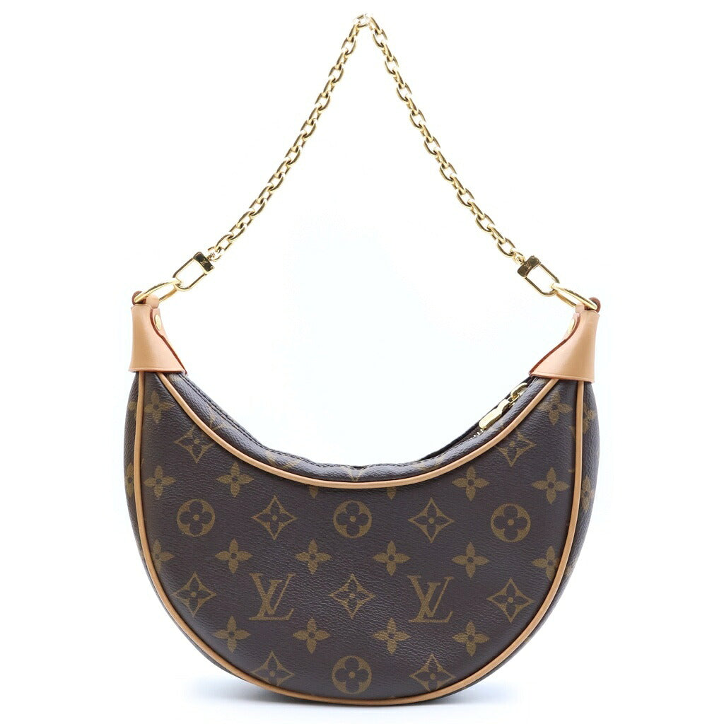LOUIS VUITTON(ルイヴィトン) モノグラム ループ チェーン ショルダーバッグ 2way PVCレザー ブラウン M81098 レディース