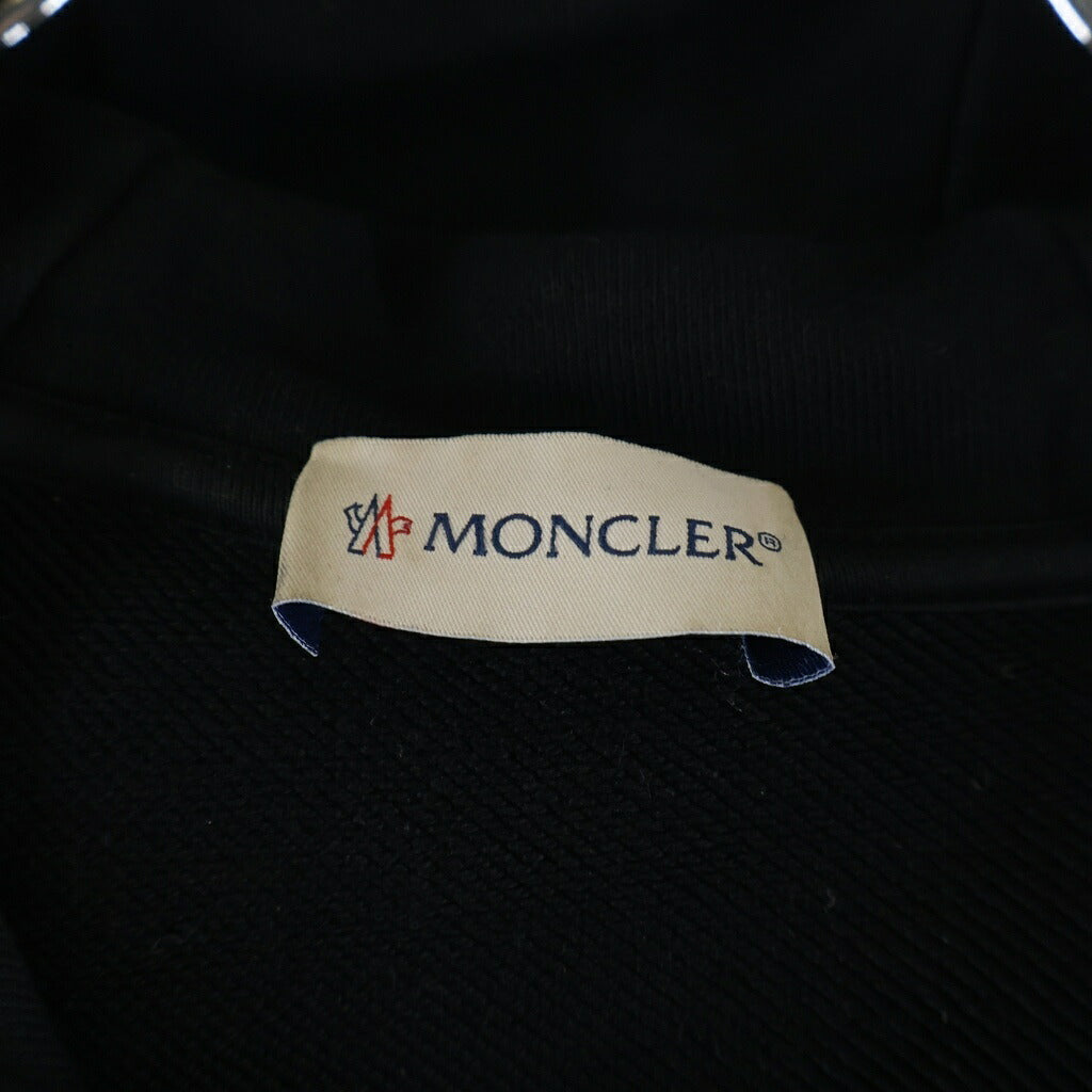 MONCLER(モンクレール) マグリア ロゴワッペン プリント フーディー コットンパーカー ブラック E20918046450 V8048