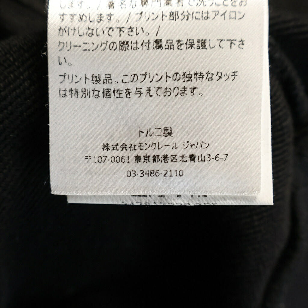 MONCLER(モンクレール) マグリア ロゴワッペン プリント フーディー コットンパーカー ブラック E20918046450 V8048