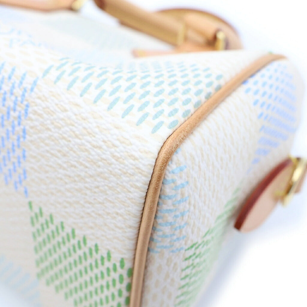 LOUIS VUITTON(ルイヴィトン) ダミエ リシャス スピーディ・バンドリエール20 ハンドバッグ ショルダーバッグ 2WAY ピスタチオ PVC×レザー N40515 ICタイプ