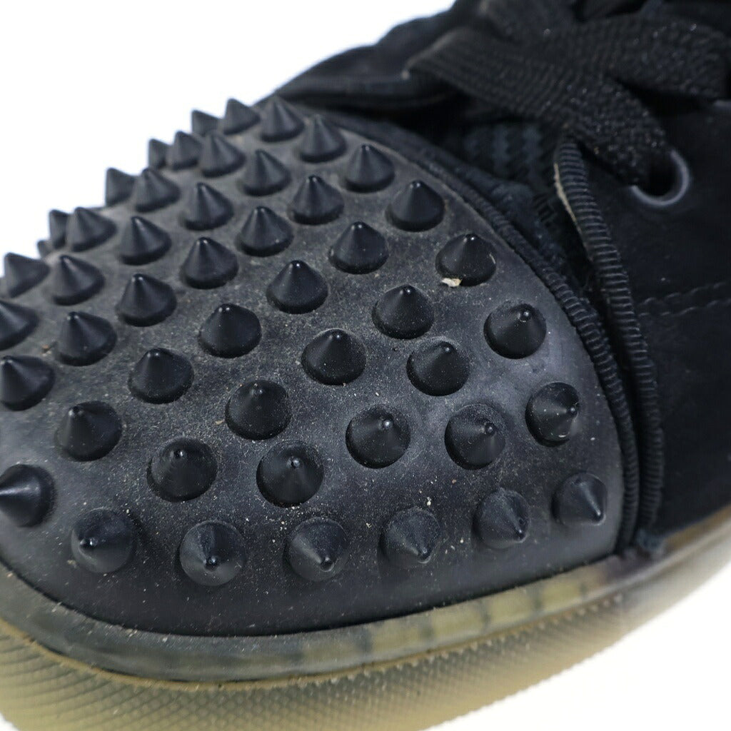 CHRISTIAN LOUBOUTIN(クリスチャンルブタン) ファン ルイス ジュニア スパイク スタッズ フラットローカットスニーカー ブラック