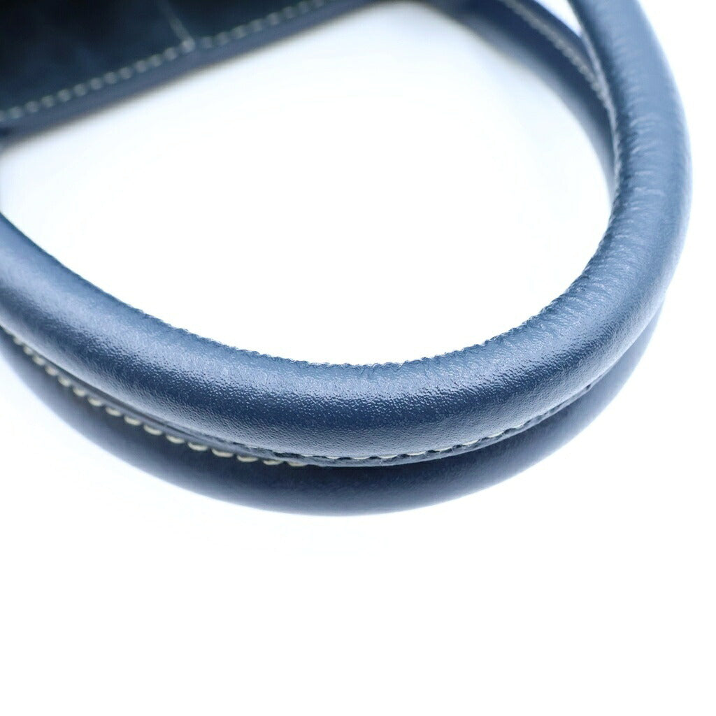 BOTTEGA VENETA(ボッテガヴェネタ) アルコ トート ラージ 2WAYハンドバッグ ショルダーバッグ トートバッグ ブルー レザー シルバー金具