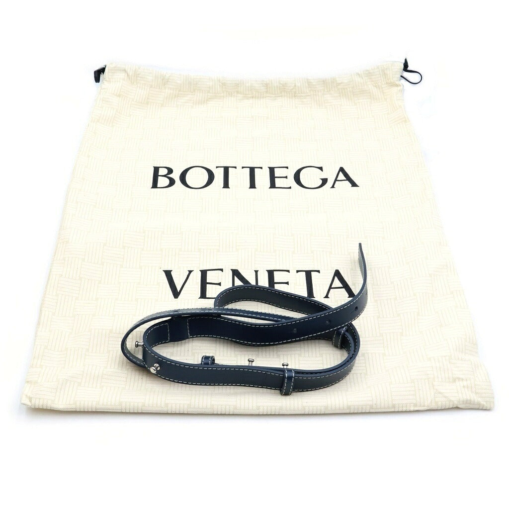 BOTTEGA VENETA(ボッテガヴェネタ) アルコ トート ラージ 2WAYハンドバッグ ショルダーバッグ トートバッグ ブルー レザー シルバー金具