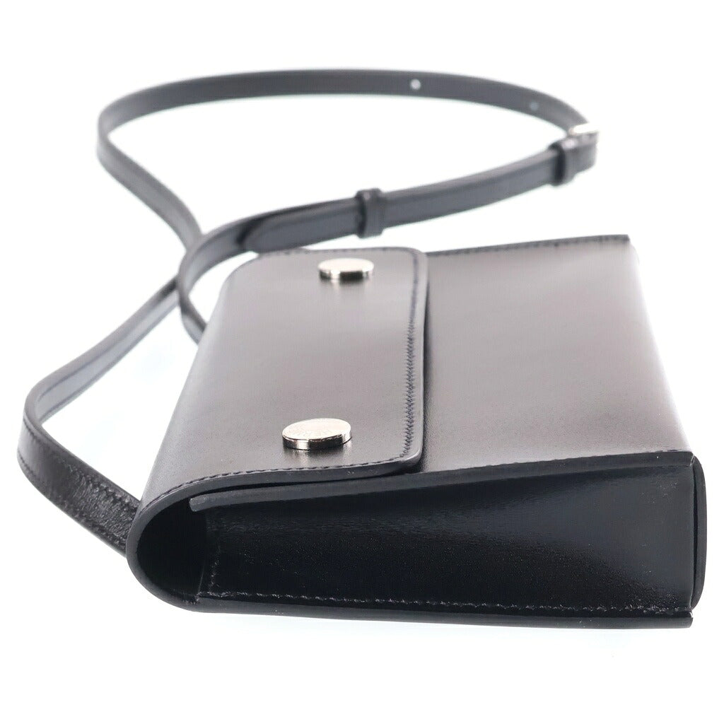 HERMES(エルメス) ナップトゥーゴー ショルダーバッグ ボックスカーフ シルバー金具 ブラック K刻印