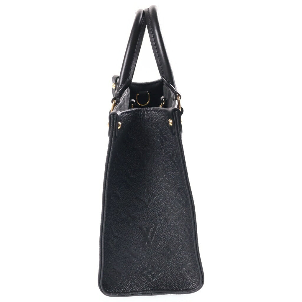 LOUIS VUITTON(ルイヴィトン) オンザゴーPM ハンドバッグ ショルダーバッグ 2way モノグラム ジャイアント アンプラント レザー ブラック M45653