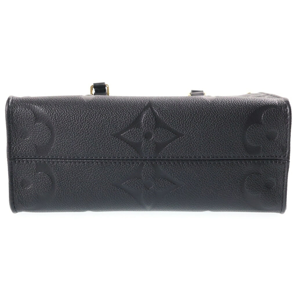 LOUIS VUITTON(ルイヴィトン) オンザゴーPM ハンドバッグ ショルダーバッグ 2way モノグラム ジャイアント アンプラント レザー ブラック M45653