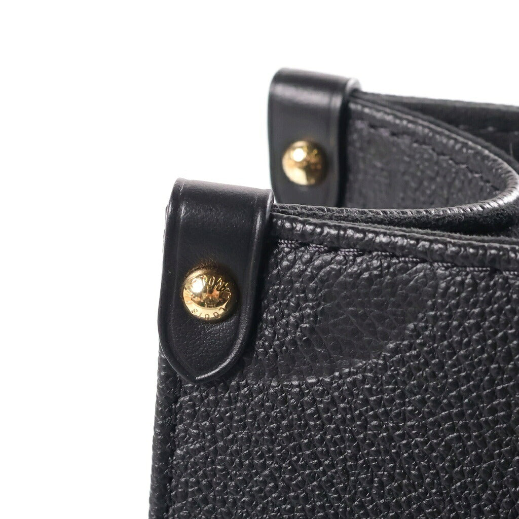 LOUIS VUITTON(ルイヴィトン) オンザゴーPM ハンドバッグ ショルダーバッグ 2way モノグラム ジャイアント アンプラント レザー ブラック M45653