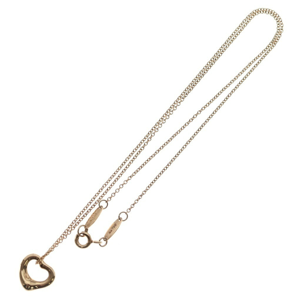 TIFFANY & Co.(ティファニー) オープンハート ネックレス ペンダント Au750 ピンクゴールド