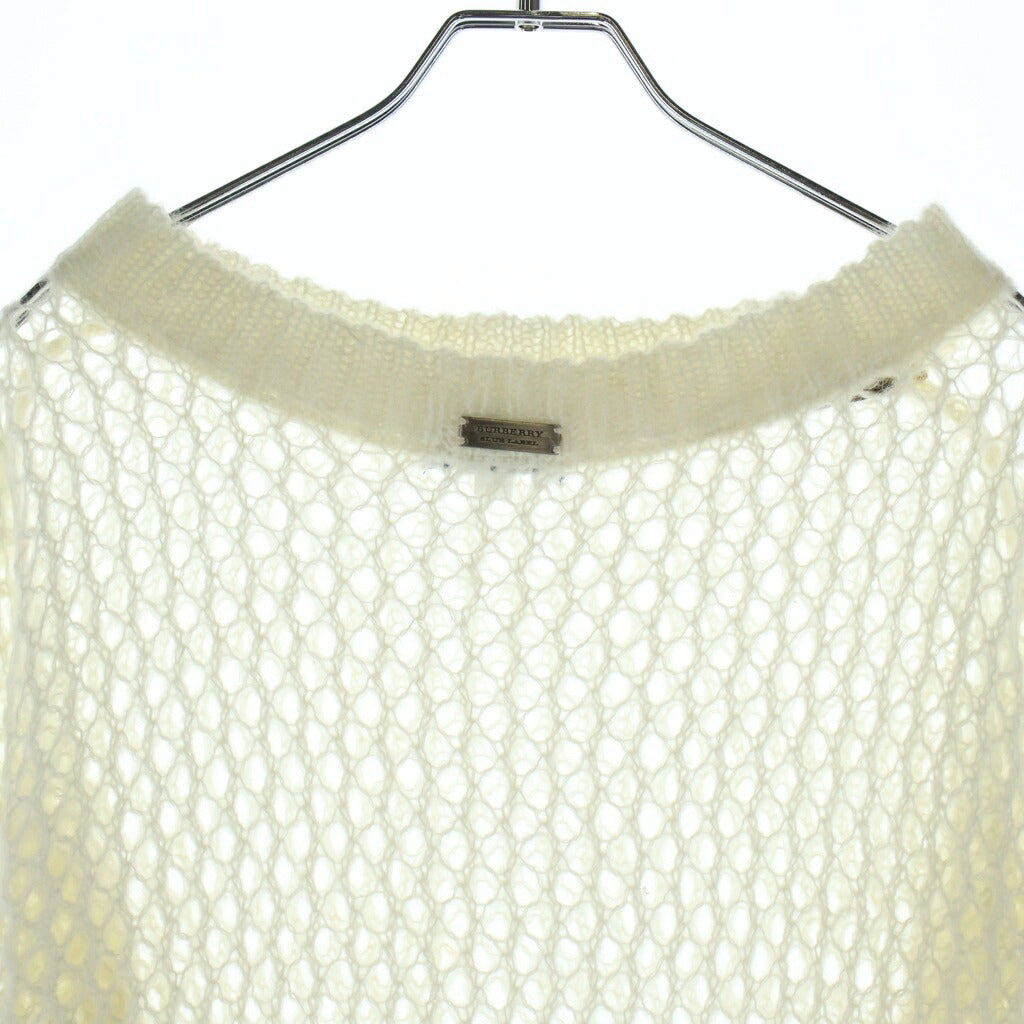 BURBERRY BLUE LABEL(バーバリーブルーレーベル) ニット トップス メッシュ アクリル ホワイト E1N33-634-02レディース