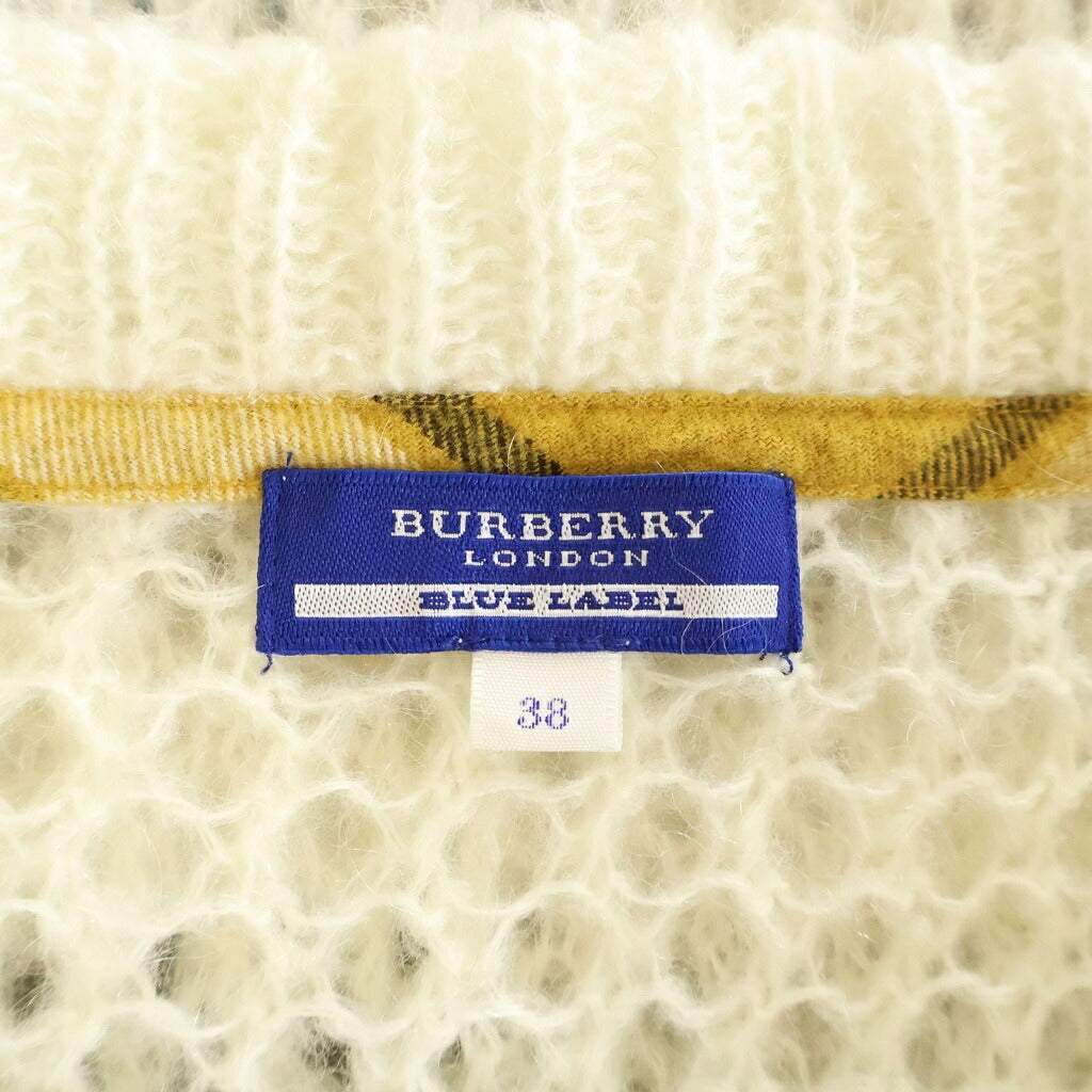 BURBERRY BLUE LABEL(バーバリーブルーレーベル) ニット トップス メッシュ アクリル ホワイト E1N33-634-02レディース