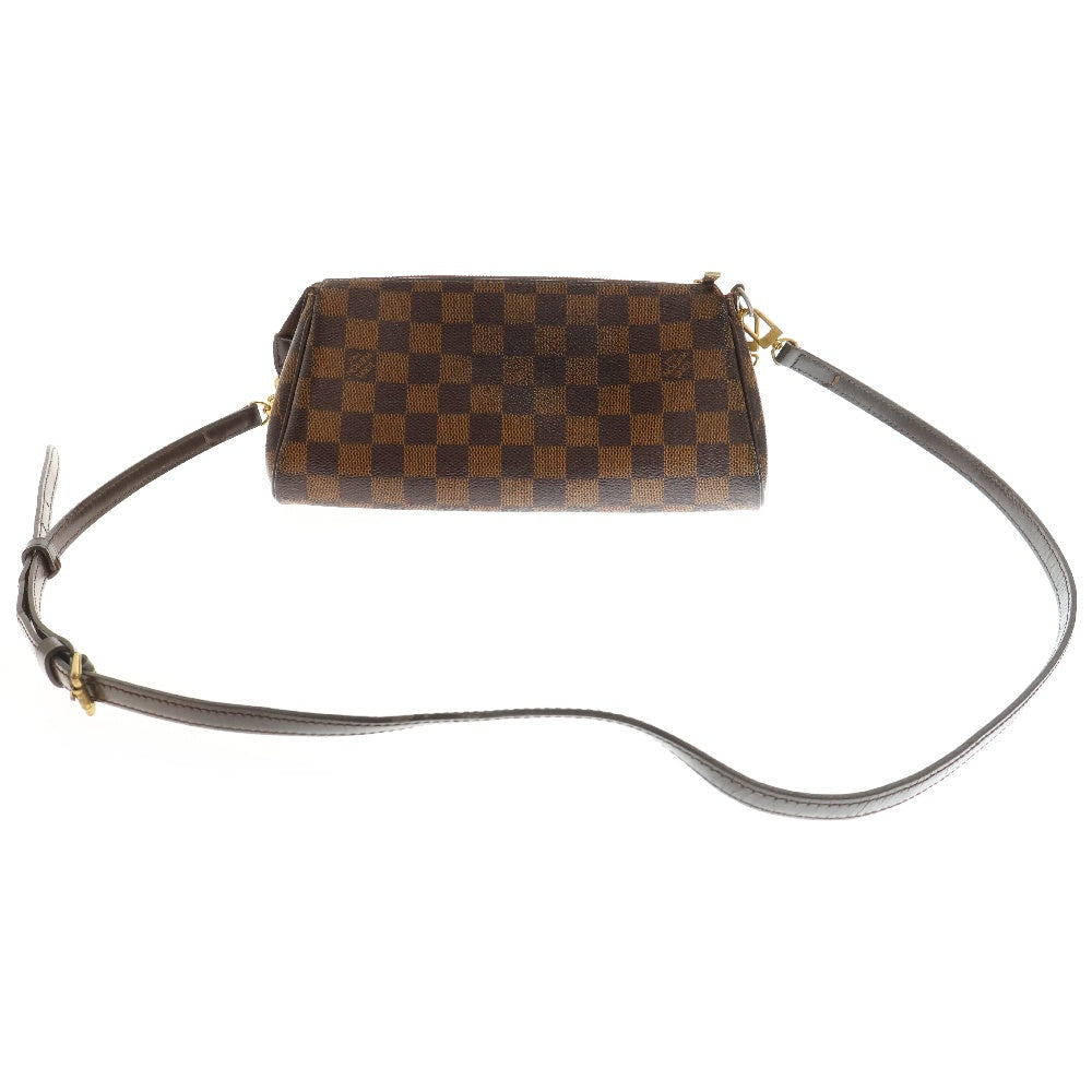 LOUIS VUITTON(ルイヴィトン) ダミエ エヴァ ショルダーバッグ チェーンバッグ ハンドバッグ ミニバッグ ゴールド金具 ブラウン レザー×PVC N55213
